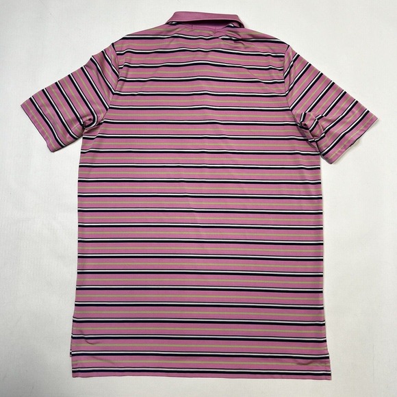 Ralph Lauren RLX Golf Polo Shirt Men’s Medium Blue Pink Striped Stretch Lot Of 2 - Picture 8 of 13